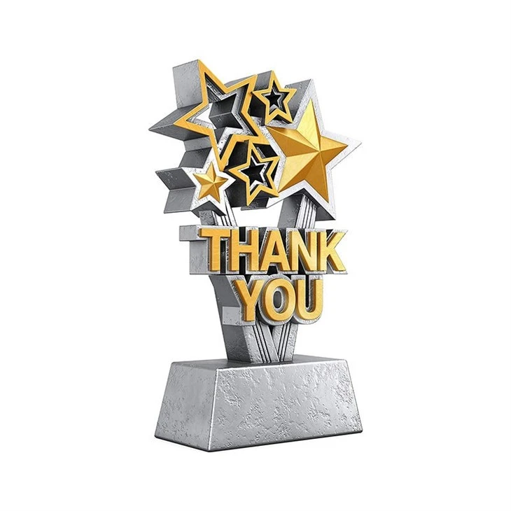 3D Folk Metal Antique Crafts Star Trophy Award