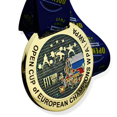 Metalna 3D pozlaćena medalja za sportsku utrku