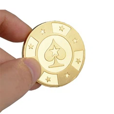 Metalni stroj za arkadne igre Zlatni žeton za igru