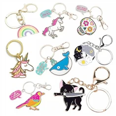 Metalni emajlirani privjesak za ključeve